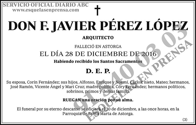 F. Javier Pérez López